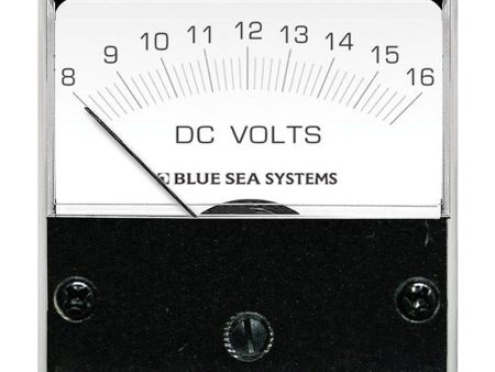 Blue Sea 8028 DC Analog Micro Voltmeter - 2  Face, 8-16 Volts DC [8028] Online now