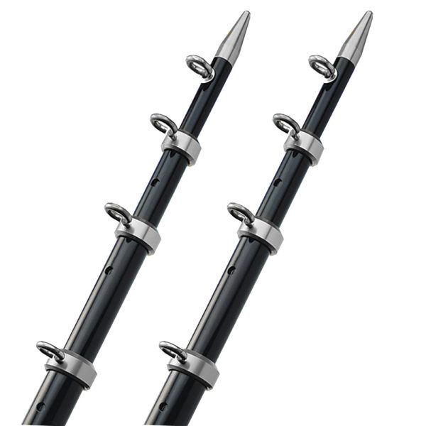 TACO 15  Telescopic Outrigger Poles HD 1-1 2  - Black Silver [OT-0542BKA15-HD] Online now