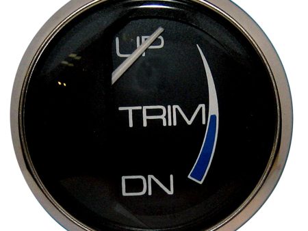 Faria Chesapeake Black 2  Trim Gauge (Mercury   Mariner   Mercruiser   Volvo DP   Yamaha 01 and newer) [13707] on Sale