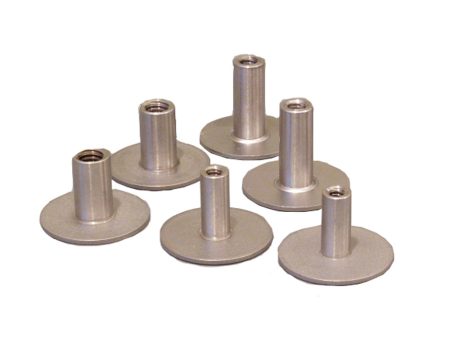 Weld Mount .75  Tall Stainless Standoff Through Thread w #10 x 24 Threads - Qty. 6 [1024122] For Sale