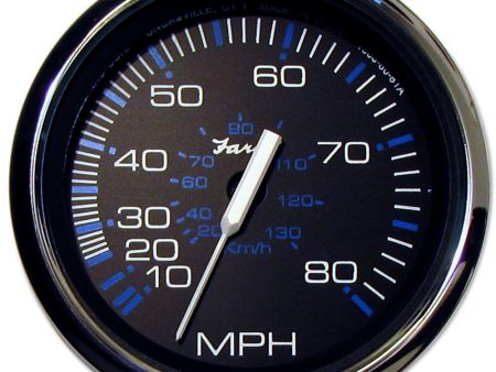 Faria Chesapeake Black 4  Speedometer - 80MPH (Pitot) [33705] Online Sale