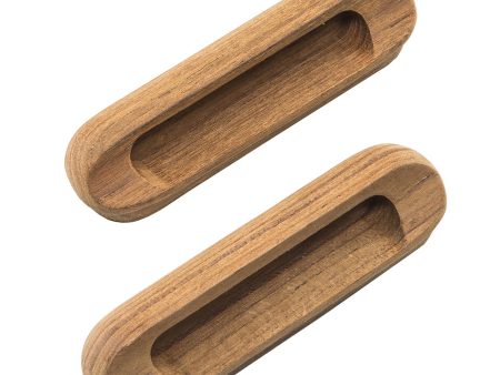 Whitecap Teak Oblong Drawer Pull - 4-1 16 L - 2 Pack [60124-A] Supply