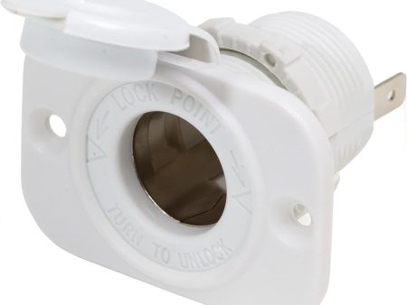 Blue Sea 12V Dash Socket - White [1011200] For Cheap