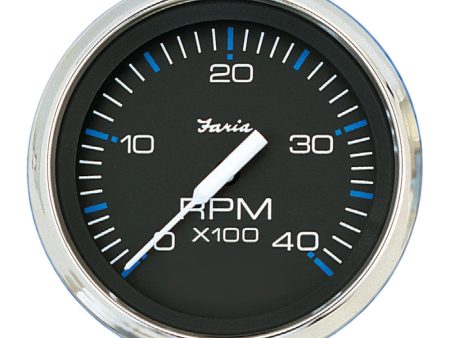 Faria Chesapeake Black 4  Tachometer - 4000 RPM (Diesel) [33742] Fashion