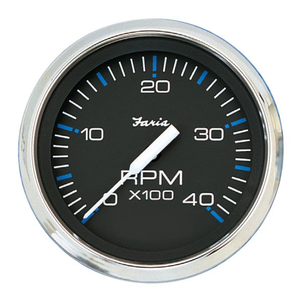 Faria Chesapeake Black 4  Tachometer - 4000 RPM (Diesel) [33742] Fashion