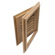 Whitecap Teak Louvered Door & Frame - Right Hand - 12  x 12  [60720] For Sale