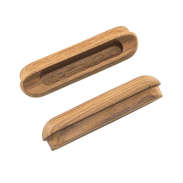 Whitecap Teak Oblong Drawer Pull - 4-1 16 L - 2 Pack [60124-A] Supply