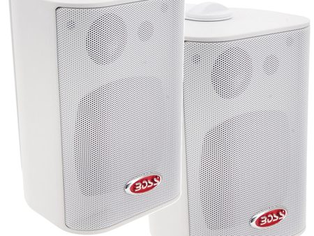 Boss Audio 4  MR4.3W Box Speakers - White - 200W [MR4.3W] For Cheap