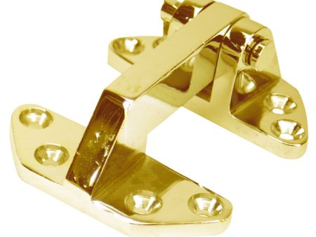 Whitecap Standard Hatch Hinge - Polished Brass - 2-5 8  x 3-1 8  [S-990BC] on Sale