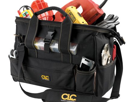 CLC 1534 Tool Bag w Top-Side Plastic Parts Tray - 16  [1534] Cheap