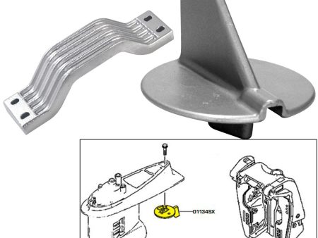 Tecnoseal Anode Kit w Hardware - Yamaha 150-200HP Left Hand Rotation - Aluminum [21102AL] For Cheap