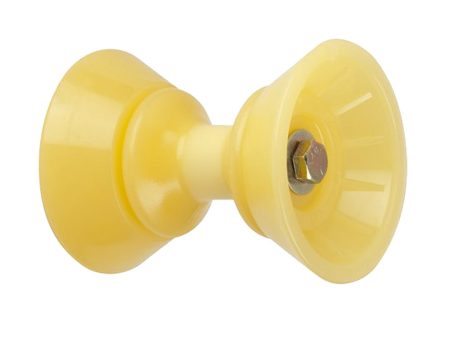 C.E. Smith 3  Bow Bell Roller Assembly - Yellow TPR [29300] on Sale