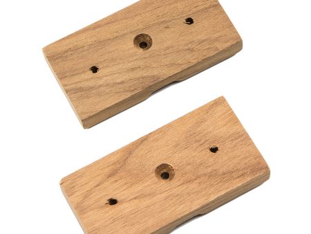 Whitecap Teak Rod Storage Rack Mounting Brackets - Pair [60609] For Sale