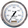 Faria Chesapeake White SS 4  Tachometer w Hourmeter - 6000 RPM (Gas)(Inboard) [33832] Cheap