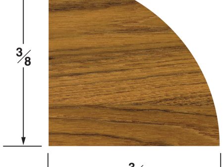 Whitecap Teak Quarter Round Molding Small - 5  [60851] Hot on Sale