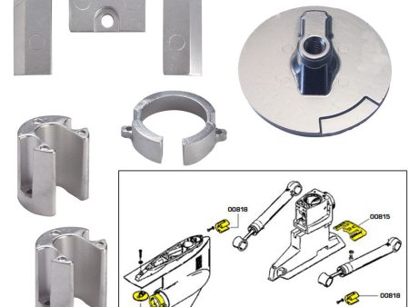 Tecnoseal Anode Kit w Hardware - Mercury Bravo 1 - Aluminum [20803AL] Fashion