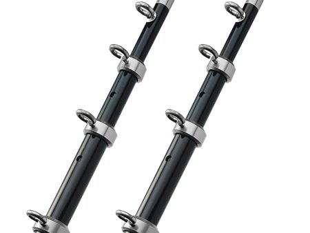 TACO 18  Telescopic Outrigger Poles HD 1-1 2  - Black Silver [OT-0552BKA186] Supply