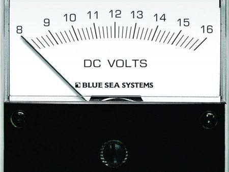 Blue Sea 8003 DC Analog Voltmeter - 2-3 4  Face, 8-16 Volts DC [8003] For Discount