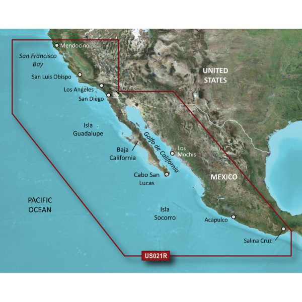 Garmin BlueChart g3 HD - HXUS021R - California - Mexico - microSD SD [010-C0722-20] Online