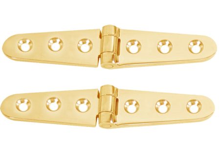 Whitecap Strap Hinge - Polished Brass - 6  x 1-1 8  - Pair [S-605BC] Online Sale