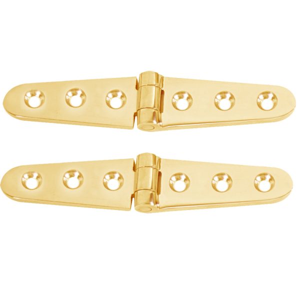 Whitecap Strap Hinge - Polished Brass - 6  x 1-1 8  - Pair [S-605BC] Online Sale