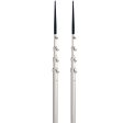 Lee s 16.5  Bright Silver Black Spike Telescopic Poles f Sidewinder [TX3916SL SL] Supply