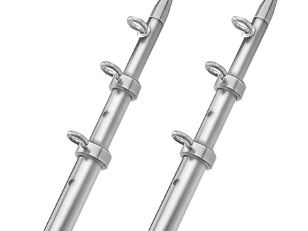 TACO 18  Telescopic Outrigger Poles HD 1-1 2  - Silver Silver [OT-0552VEL186] Sale