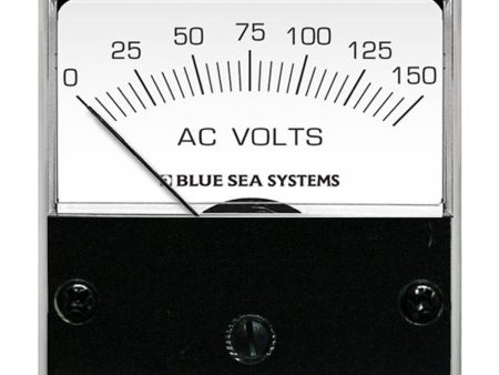 Blue Sea 8244 AC Analog Micro Voltmeter - 2  Face, 0-150 Volts AC [8244] Discount