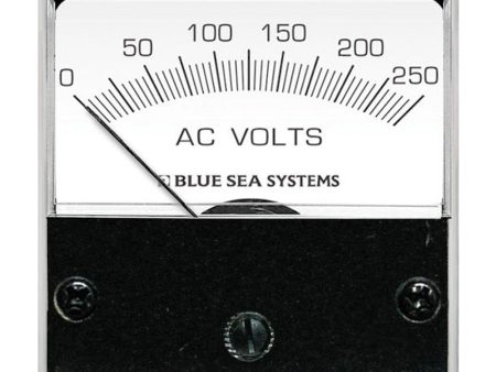 Blue Sea 8245 AC Analog Micro Voltmeter - 2  Face, 0-250 Volts AC [8245] on Sale