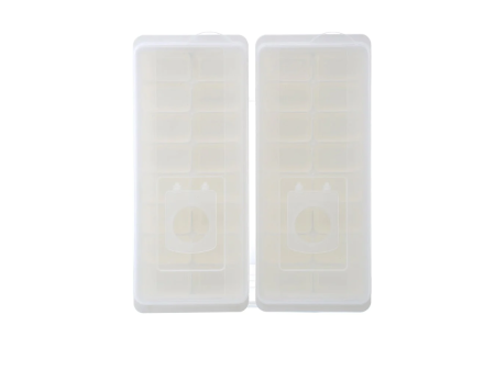 16-Compartment Ice Cube Tray 2 Pack(White) Hot on Sale